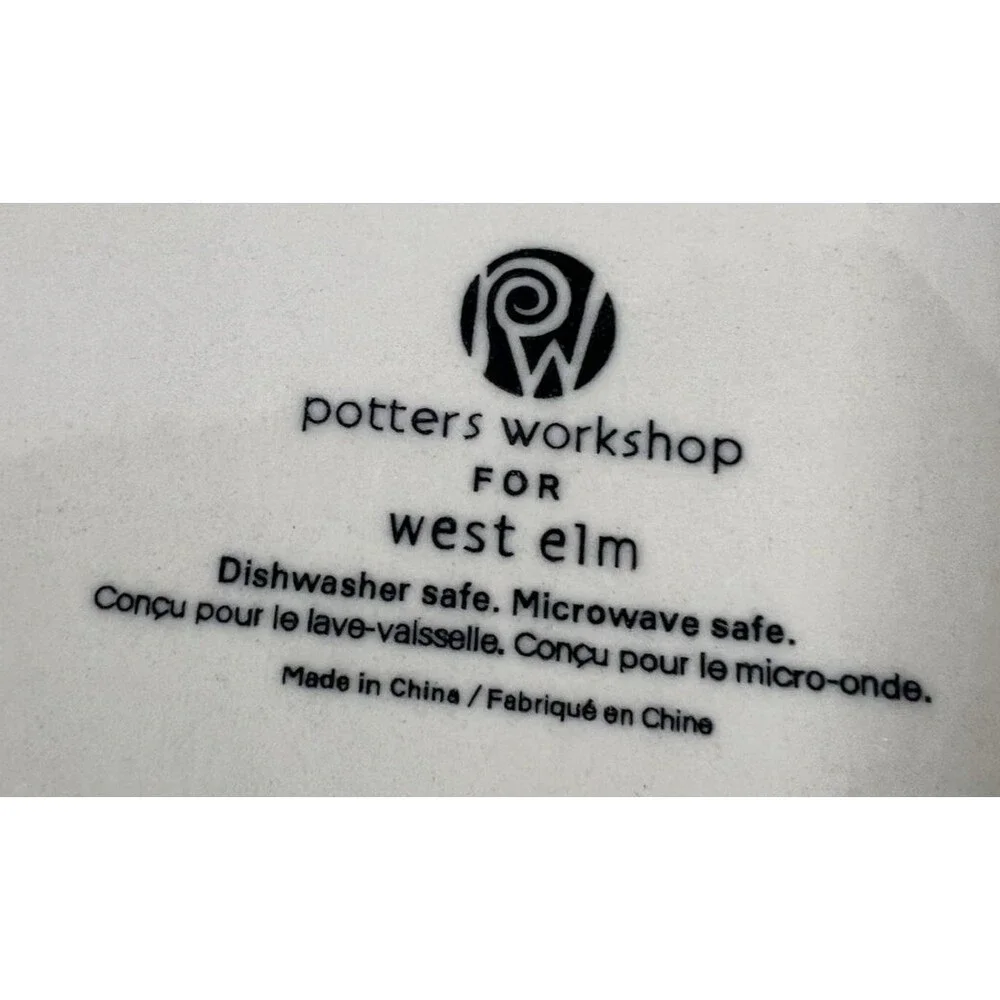 Potters Workshop for West Elm Plate Dot 9.25